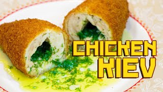 Chicken kotlet of Kiev  Cooking with Boris [upl. by Annaiuq]