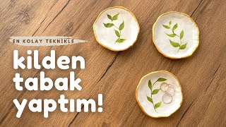 Kilden Tabak Yaptım  Yapması Çok Keyifli  Clay  DIY  Kendin Yap [upl. by Sabsay]