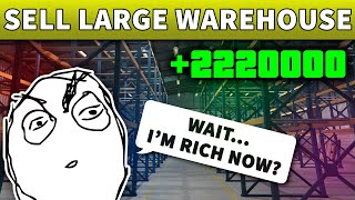 GTA 5 Selling Large Warehouse Solo  GTA ONLINE SELL FULL LARGE WAREHOUSE SOLO 111 Crates Solo [upl. by Orel329]