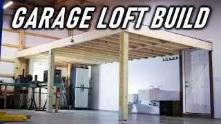 Building a Large Mezzanine Loft By Myself  FULL BUILD [upl. by Henley]