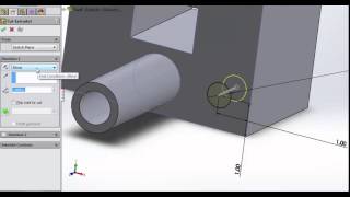 Solidworks Extrude cut [upl. by Netsrik516]