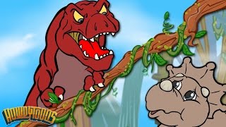 Top 5 Fastest Dinos  Dinosaur Songs for Kids from Dinostory by Howdytoons [upl. by Esilehc294]