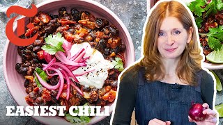 Easy 30Minute Vegetarian Chili  Melissa Clark  NYT Cooking [upl. by Lux]