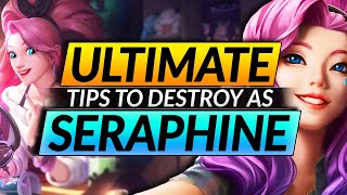 The ULTIMATE SERAPHINE Guide  INSANE Tips Ability Combos and Builds  LoL Challenger Mid Tips [upl. by Naitsirc621]