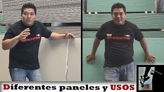 Diferentes tipos de Paneles usos y complementos  Drywall [upl. by Irok359]