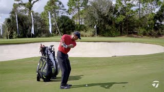 Tiger Woods How to Hit a Flop Shot Over Trouble  TaylorMade Golf [upl. by Gnuoy557]