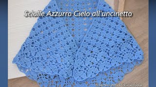 Scialle Azzurro Cielo alluncinetto [upl. by Nostets898]