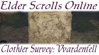 Clothier Survey Vvardenfell Elder Scrolls Online ESO [upl. by Rednav]