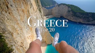 Top 20 Places To Visit In Greece  4K Travel Guide [upl. by Aicac122]