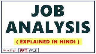 JOB ANALYSIS IN HINDI  Job Description amp Job Specification  HRM  BBAMBABcom  ppt [upl. by Abrahamsen105]