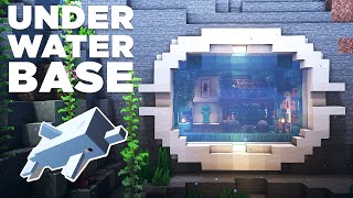 Minecraft  Underwater Base Tutorial  How To Build [upl. by Gillie]