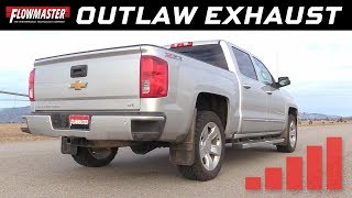 201419 GM SilveradoSierra 1500 53L  Outlaw Extreme CatBack Exhaust System 817916 [upl. by Rhu]