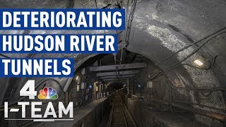 Deteriorating Hudson River Tunnels  360° Video  NBC 4 ITeam [upl. by Ribble]