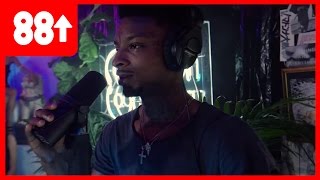 21 Savage Gives Zero Fucks Freestyles Over Guwop Bootleg Beat [upl. by Welles381]