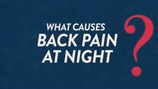 What Causes Back Pain At Night  Backsplaining [upl. by Krasnoff]