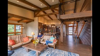 Timber Frame House Northwest Contemporary  Modern Post amp Beam [upl. by Nedyarb]