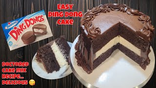 Easy Yummy Ding Dong Cake recipe [upl. by Franny]