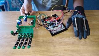 Arduino Robot Glove Hand  BioE101 Project [upl. by Areht]