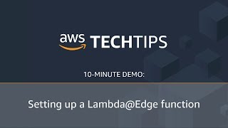 How to Set up a LambdaEdge Function [upl. by Huba101]