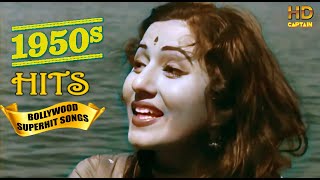 1950s Super Hit Suhaane Bollywood Songs  Top Vintage Video Songs [upl. by Kcire]