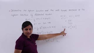 System Function amp Impulse Response Problem Example [upl. by Refenej]