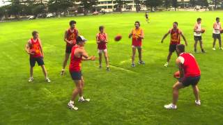 AFL COACHING DRILL 7  Quickhands 7 [upl. by Solotsopa]