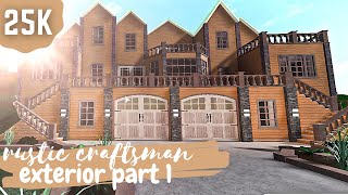 Bloxburg rustic craftsman mansion exterior 25k [upl. by Rycca]