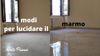 4 metodi per lucidare i pavimenti in marmo [upl. by Xonk]