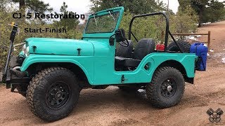 1965 Jeep CJ5 Restoration Full Video [upl. by Cliffes]