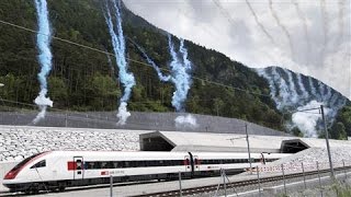 Worlds Longest Rail Tunnel Opens in Switzerland [upl. by Atsyrhc]