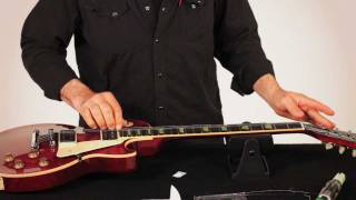 RESTRING WITH GARY BRAWER  LES PAUL STYLE GUITAR [upl. by Hannazus]