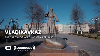 Vladikavkaz North Ossetia — Downtown Walking Tour  4K ASMR [upl. by Enihpad949]