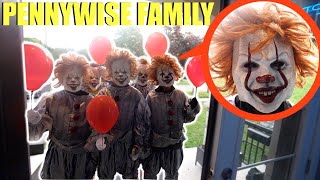 when you see the Pennywise Clown Family outside your house lock your doors and do NOT let them in [upl. by Richie]