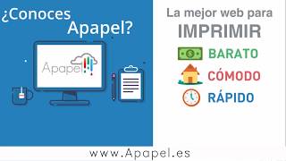 Apapel  Copistería Online [upl. by Hammel]