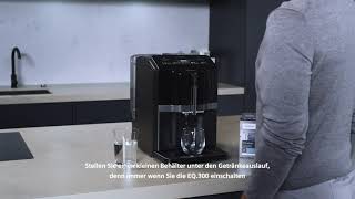 Siemens EQ 300 Kaffeevollautomat Erstbenutzung Anleitung [upl. by Antony]