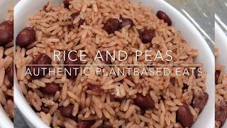 How to make Rice and Peas Jamaican Style [upl. by Wittenburg]