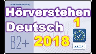 Modelltest 1 B2  Beruf Hörverstehen Deutsch Telc [upl. by Siuqaj]