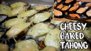 BAKED TAHONG  Stuffed Baked Mussels  Cheesy Baked Tahong in Oven [upl. by Willin]