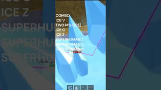 Ice amp Superhuman Combo BLOX FRUITS [upl. by Goddart]