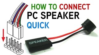 How to Connect a PC Speaker to Your Motherboard [upl. by Aciretahs]