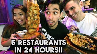 Most INTENSE Filipino Food Trip 5 Restaurants [upl. by Dviad816]