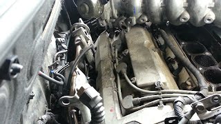 Rear spark plug replacement  2004 Hyundai Santa Fe 35L [upl. by Zeugirdor915]