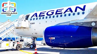 TRIP REPORT  First Time in Heraklion ツ  AEGEAN A320  Heraklion to Athens [upl. by Aleil956]