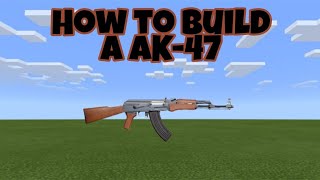 HOW TO BUILD A AK47 Minecraft [upl. by Tullius821]