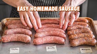 How To Make Your Own Sausage [upl. by Laeahcim]