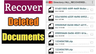 How To Recover Deleted Documents  Restore Deleted Documents [upl. by Feinleib]