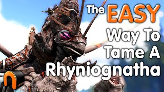 ARK HOW TO TAME A RHYNIOGNATHA [upl. by Adnilreh]