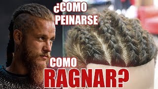 COMO HACER TRENZAS PEGADAS VIKINGAS RAGNAR [upl. by Alet]