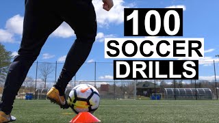 100 Individual Soccer Training Drills  soccer drills to do by yourself [upl. by Georas]