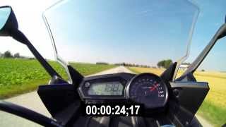 Yamaha XJ6 F Acceleration  0100 in 41 sec [upl. by Davis]